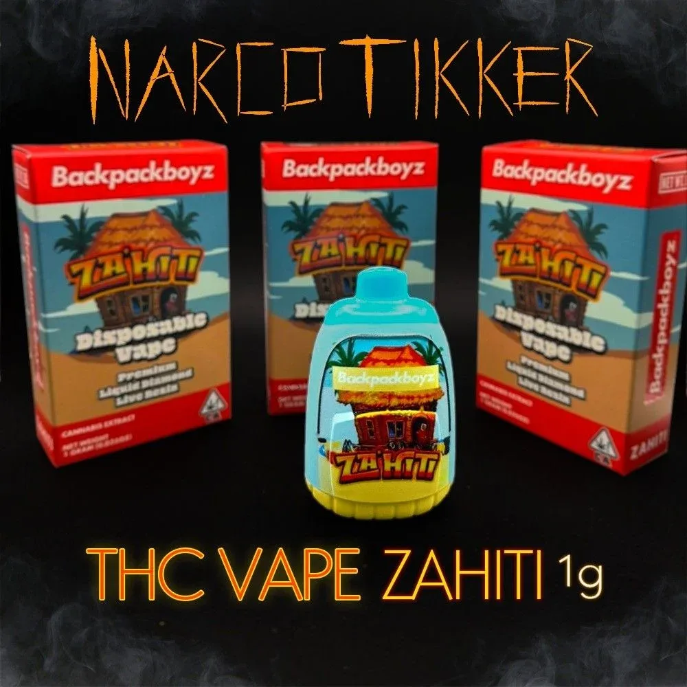 THC Vape 1G 🏝️ ZAHITI by BackpackBoyz
