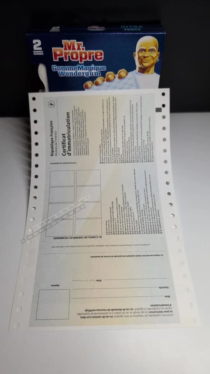 *** Fake French Vehicle Registration Certificates *** 2