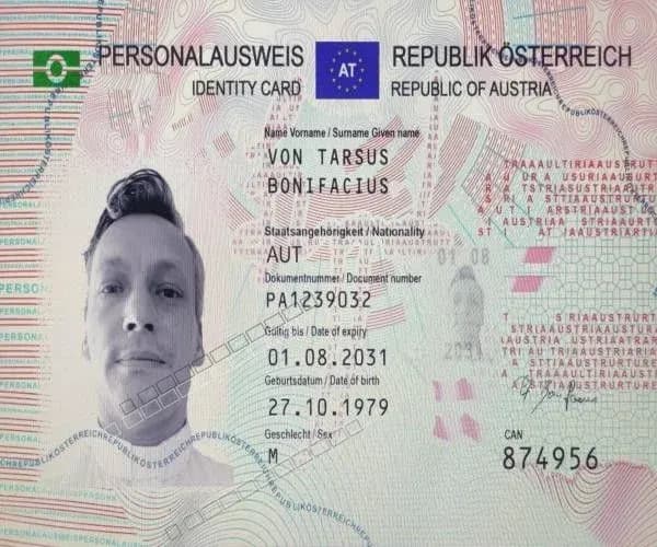 Buy an Austrian ID Kaufen Sie einen österreichisch