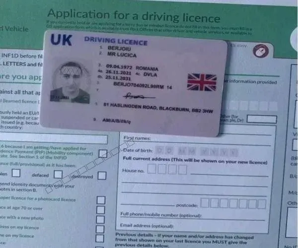 REGISTERED DRIVER LICENSE FOR ALL COUNTRIES