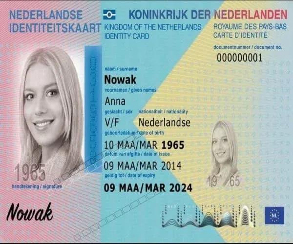 Netherlands ID (Nederland identiteitsbewijs)
